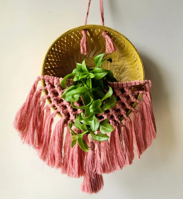 Handmade_Colorful_Macrame_Basket_for_Plants,_Garden_,_Home_Decor_(Baby_Pink)