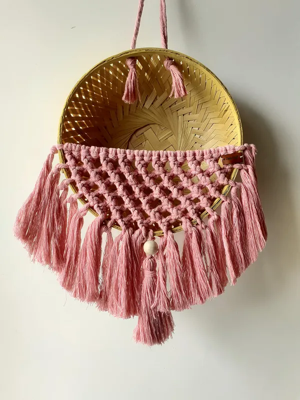 Handmade_Colorful_Macrame_Basket_for_Plants,_Garden_,_Home_Decor_(Baby_Pink)