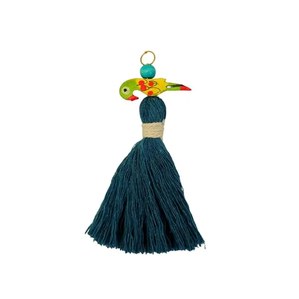 Mini_Cotton_Tassels_with_Parrots_(Pack_of_10)_(Prussian_Blue)