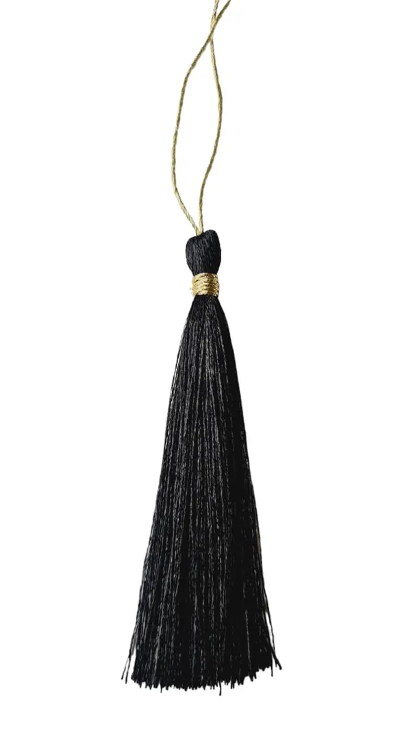 Black_Silk_Handmade_Long_Tassels__for_DIY_Wall_Crafts_and_Projects_,Pack_Of_50