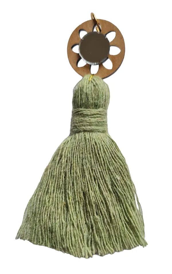 Seagreen_Mini_Cotton_Handmade__Tassels_with_mirrors_,_Pack_of_10