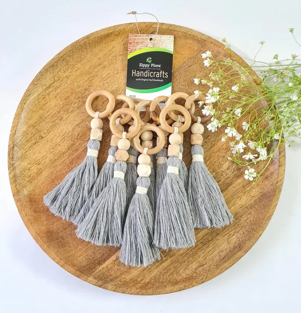 Panache_Handmade_Cotton_Tassels_for_DIY_&_Craft_Projects,_Pack_of_10_(Grey)