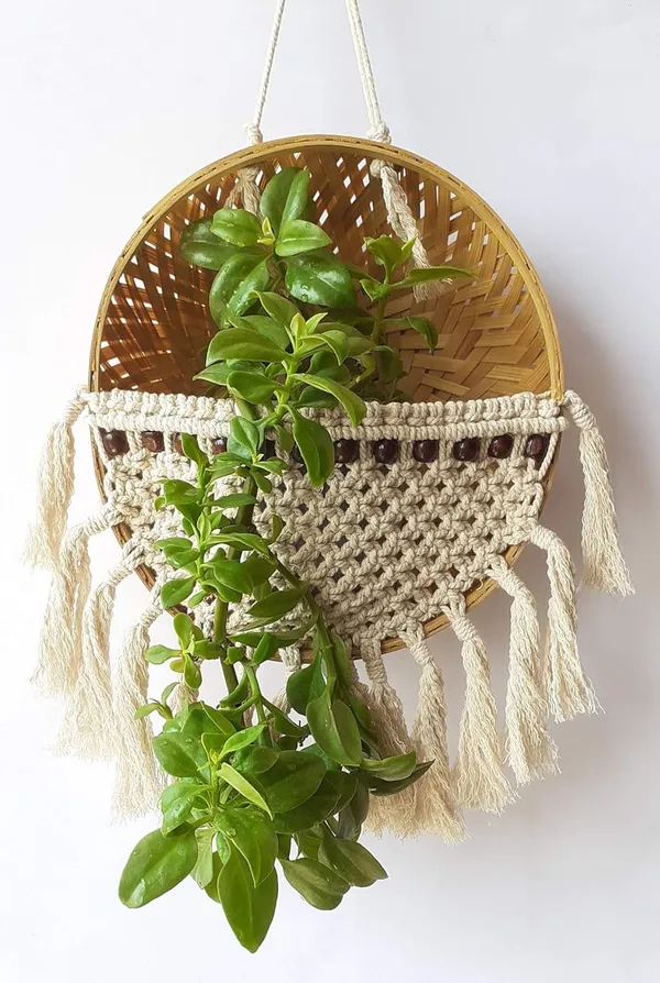 Off-White_Macrame_Elegant_Handmade_Basket_with_beads_for_Plants_,_Garden_&_Home_Decor