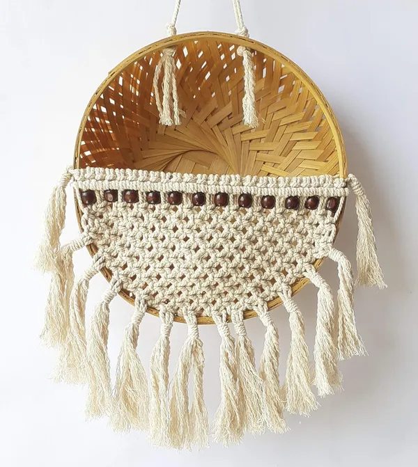 Off-White_Macrame_Elegant_Handmade_Basket_with_beads_for_Plants_,_Garden_&_Home_Decor