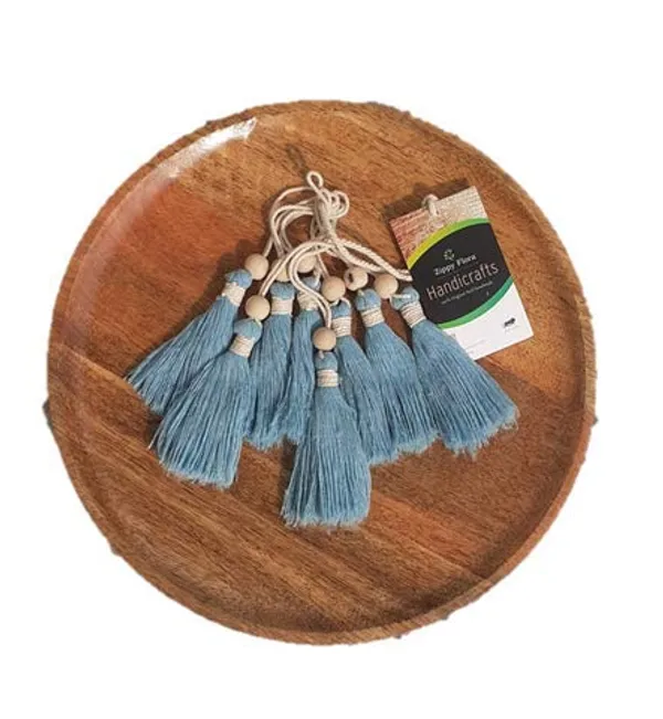 Sky_Blue_Long_Handmade_Cotton_Tassels_with_Wooden_Beads_for_DIY_Wall_Crafts_and_Projects,Pack_of_10