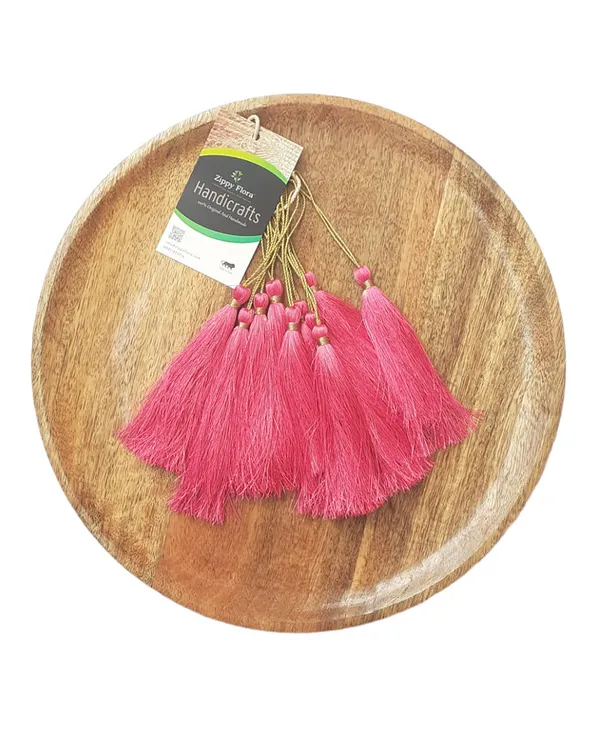 Dark_Pink_Handmade_Long_Silk_Tassels_for_DIY_Wall_Crafts_and_Projects_,_Pack_of_10