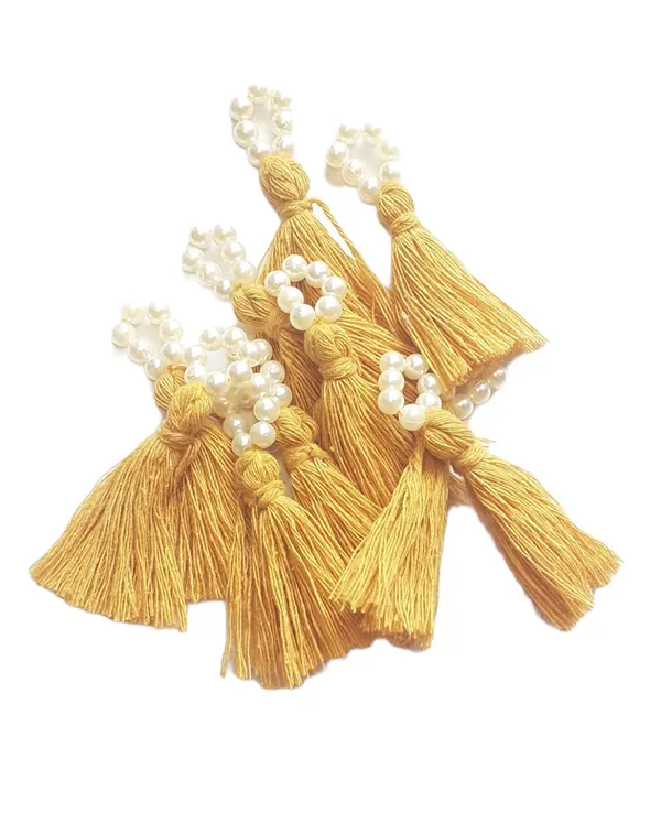 Mini_Cotton_Tassels_with_Pearls_for_Saree/Blouse/Dupatta/DIY/Decor,_Pack_of_10_(Mustard)