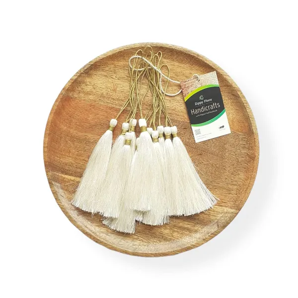 White_Handmade_Long_Silk_Tassels_for_DIY_Wall_Crafts_and_Projects_,_Pack_of_10