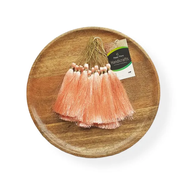 Peach_Handmade_Long_Silk_Tassels_for_DIY_Wall_Crafts_and_Projects_,_Pack_of_10