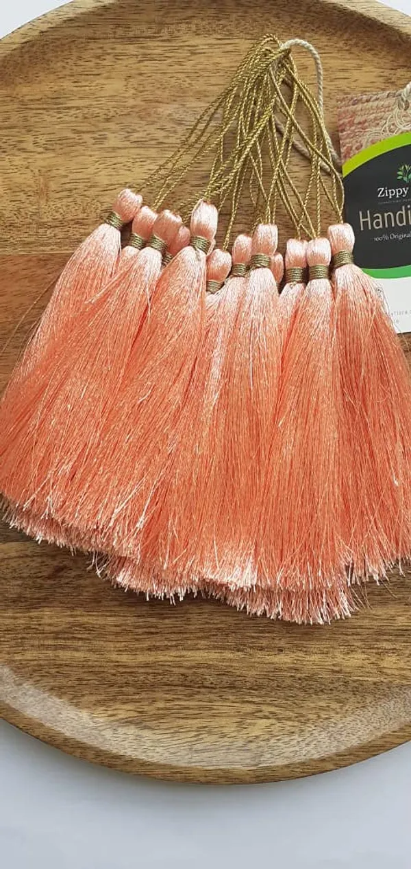Peach_Handmade_Long_Silk_Tassels_for_DIY_Wall_Crafts_and_Projects_,_Pack_of_10