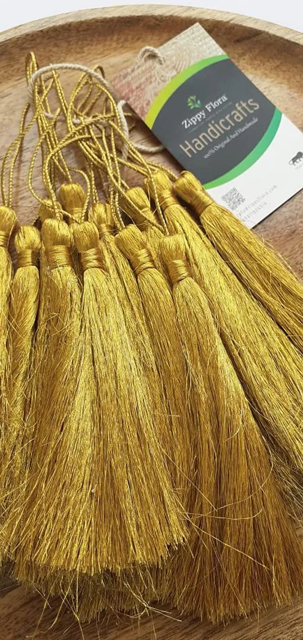 Golden_Handmade_Long_Zari_Tassels_for_DIY_Wall_Crafts_and_Projects_,_Pack_of_10