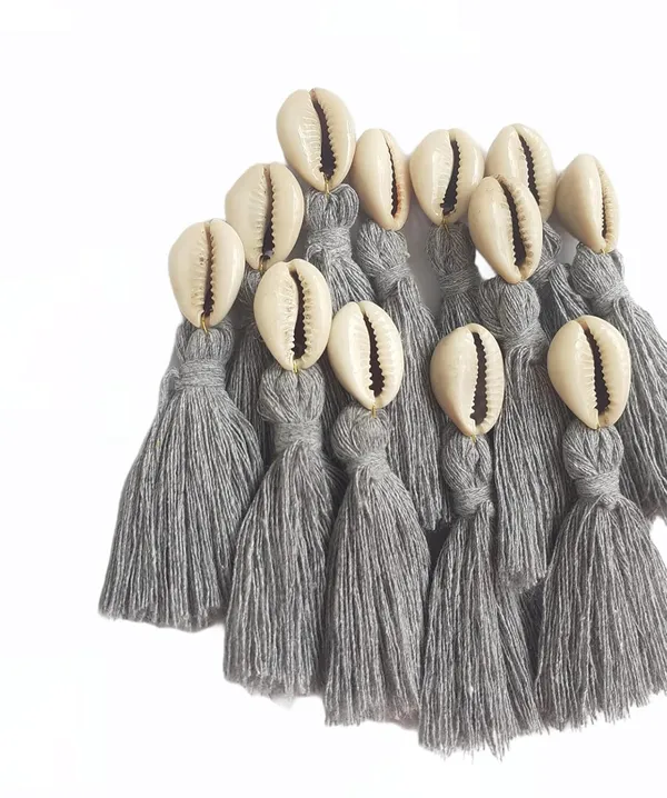 Mini_Cotton_Tassels_with_Cowrie_Shells_for_Saree/Blouse/Dupatta/DIY/Decor,_Pack_of_10_(Grey)