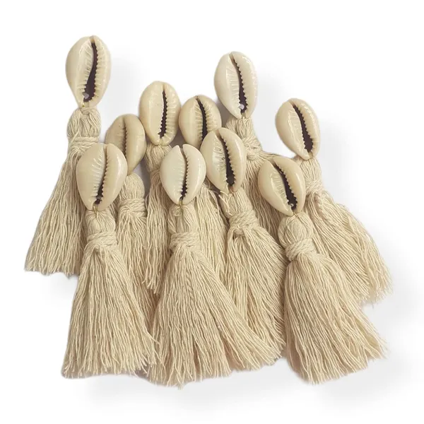 Off-White_Mini_Cotton_Handmade_Tassels_With_Cowrie_Shells_,__Pack_Of_10