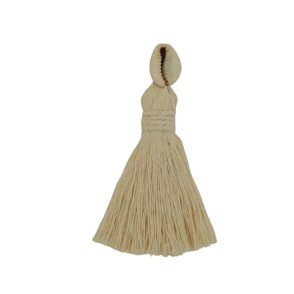 Off-White_Mini_Cotton_Handmade_Tassels_With_Cowrie_Shells_,__Pack_Of_10