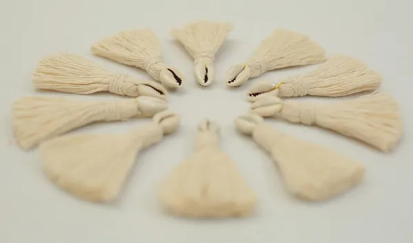 Off-White_Mini_Cotton_Handmade_Tassels_With_Cowrie_Shells_,__Pack_Of_10