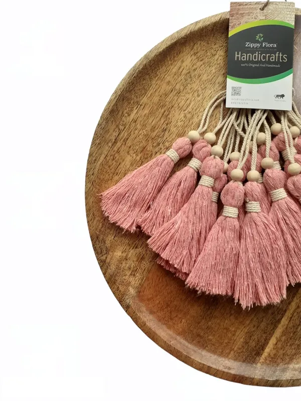 Baby_Pink_Long_Cotton_Handmade_Tassels_With_Wooden_Beads,__Pack_Of_10