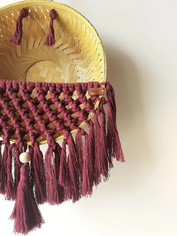 Handmade_Colorful_Macrame_Basket_for_Plants,_Garden_,_Home_Decor_(Burgundy/Wine)