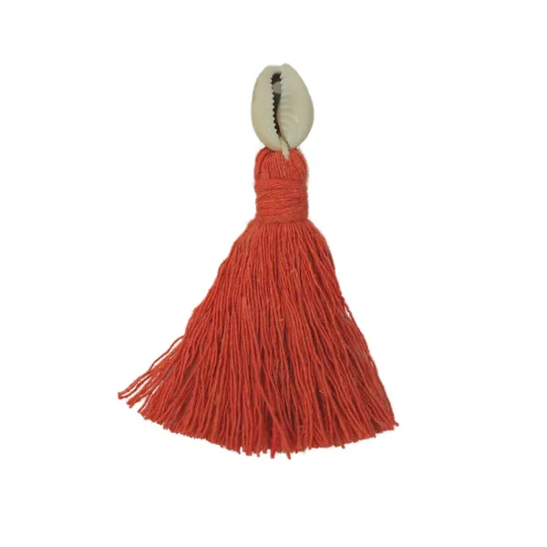Orange_Mini_Cotton_Handmade_Tassels_With_Cowrie_Shells_,__Pack_Of_10