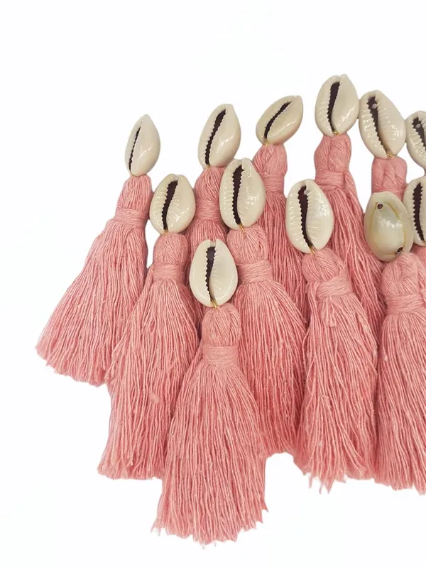Baby_Pink_Mini_Cotton_Handmade_Tassels_With_Cowrie_Shells_,__Pack_Of_10