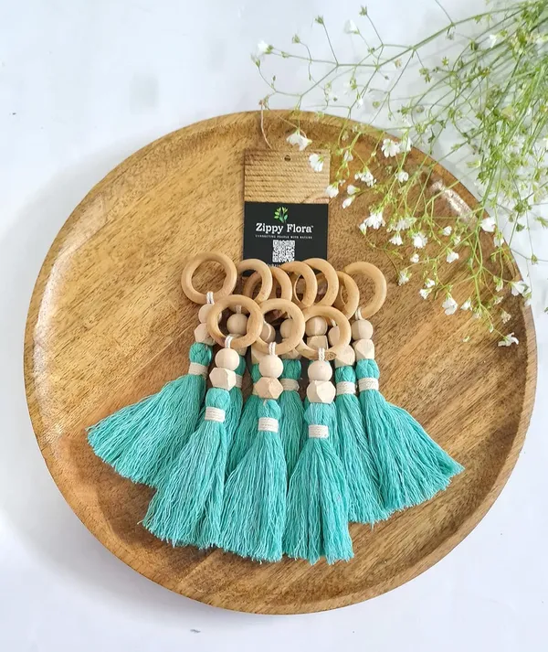 Panache_Handmade_Cotton_Tassels_for_DIY_&_Craft_Projects,_Pack_of_10_(Turquoise_Blue)