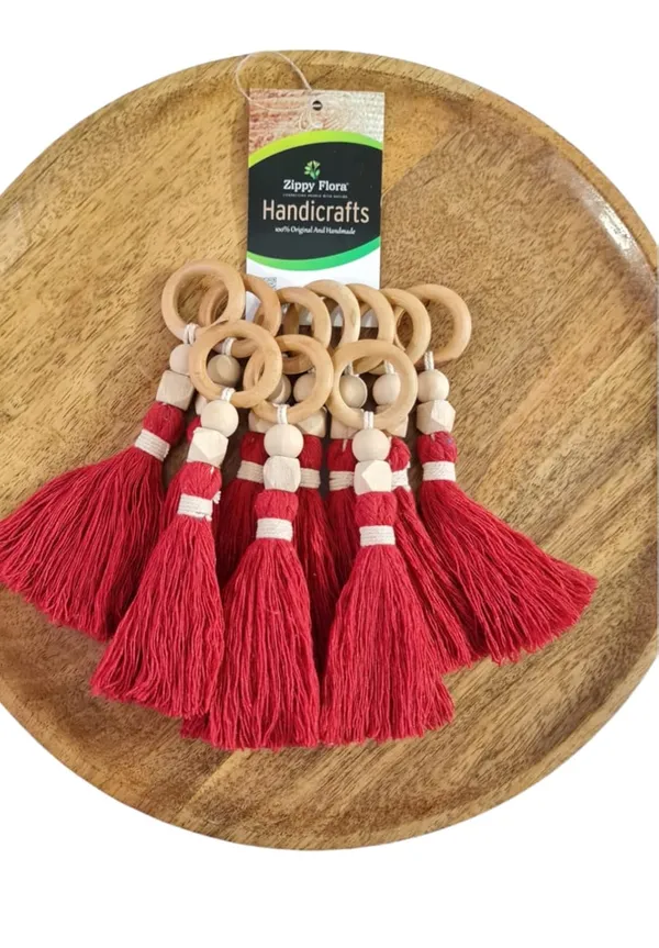 Panache_Handmade_Cotton_Tassels_for_DIY_&_Craft_Projects,_Pack_of_10_(Red)