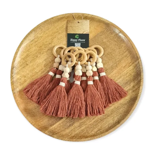 Panache_Handmade_Cotton_Tassels_for_DIY_&_Craft_Projects,_Pack_of_10_(Rust_Brown)