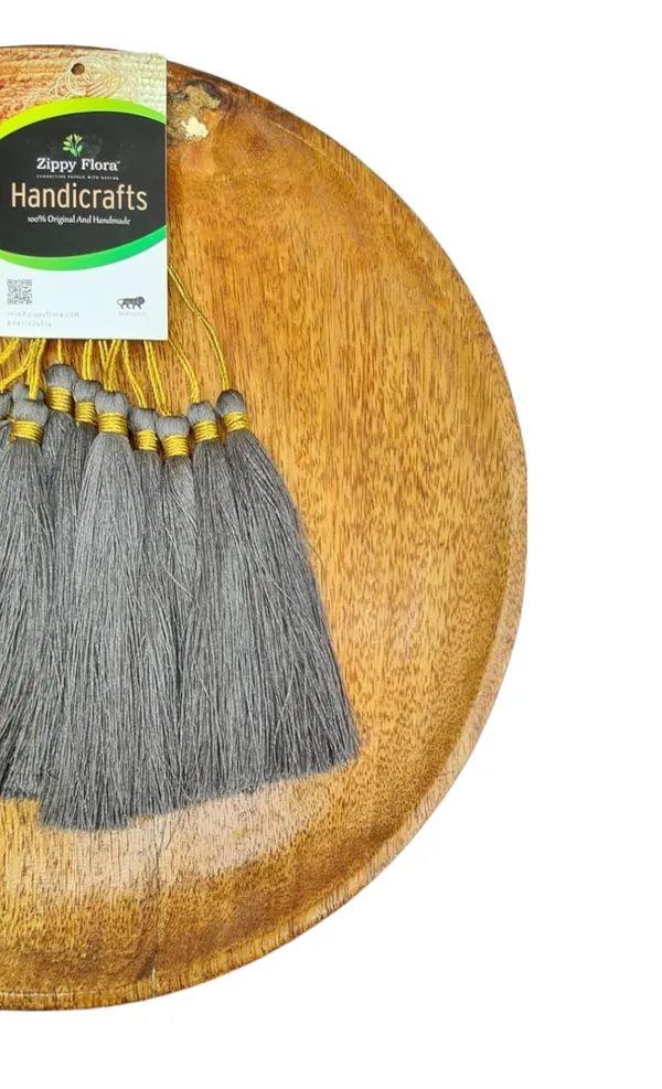 Steel_Grey_Handmade_Long_Silk_Tassels_for_DIY_Wall_Crafts_and_Projects_,_Pack_of_10