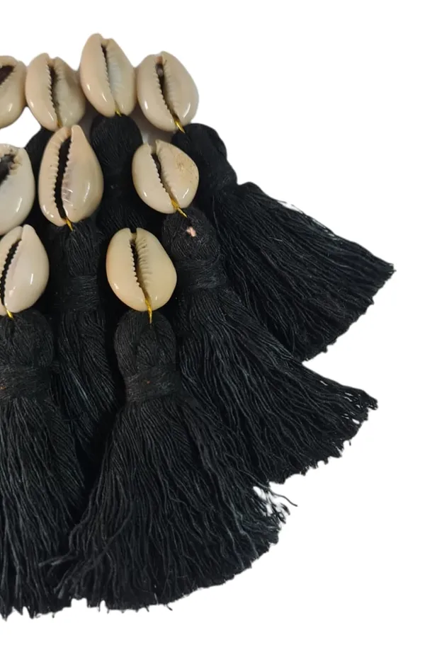 Mini_Cotton_Tassels_with_Cowrie_Shells_for_Saree/Blouse/Dupatta/DIY/Decor,_Pack_of_10_(Black)