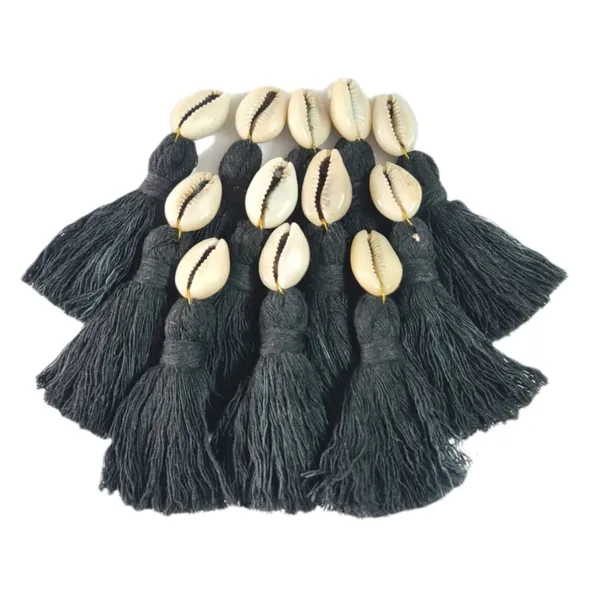 Mini_Cotton_Tassels_with_Cowrie_Shells_for_Saree/Blouse/Dupatta/DIY/Decor,_Pack_of_10_(Black)
