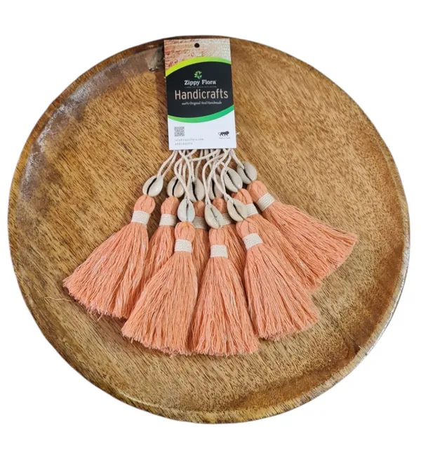 Long_Handmade_Cotton_Tassels_with_Cowrie_Shells_for_DIY_&_Crafts_Project,_Pack_of_10_(Peach)