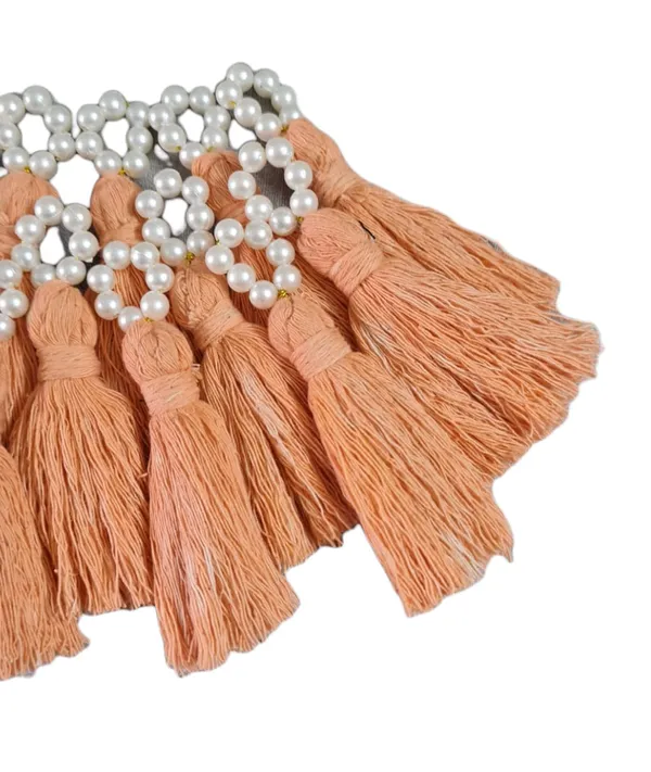 Mini_Cotton_Tassels_with_Pearls_for_Saree/Blouse/Dupatta/DIY/Decor,_Pack_of_10_(Peach)