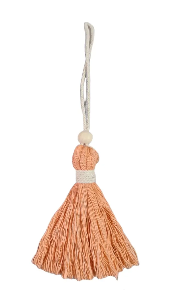 Peach_Long_Cotton_Handmade_Tassels_With_Wooden_Beads,_Pack_Of_10