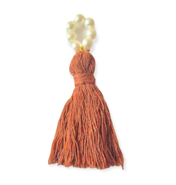 Mini_Cotton_Tassels_with_Pearls_for_Saree/Blouse/Dupatta/DIY/Decor,_Pack_of_10_(Rust_Brown)