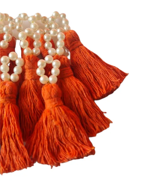 Mini_Cotton_Tassels_with_Pearls_for_Saree/Blouse/Dupatta/DIY/Decor,_Pack_of_10_(Orange)