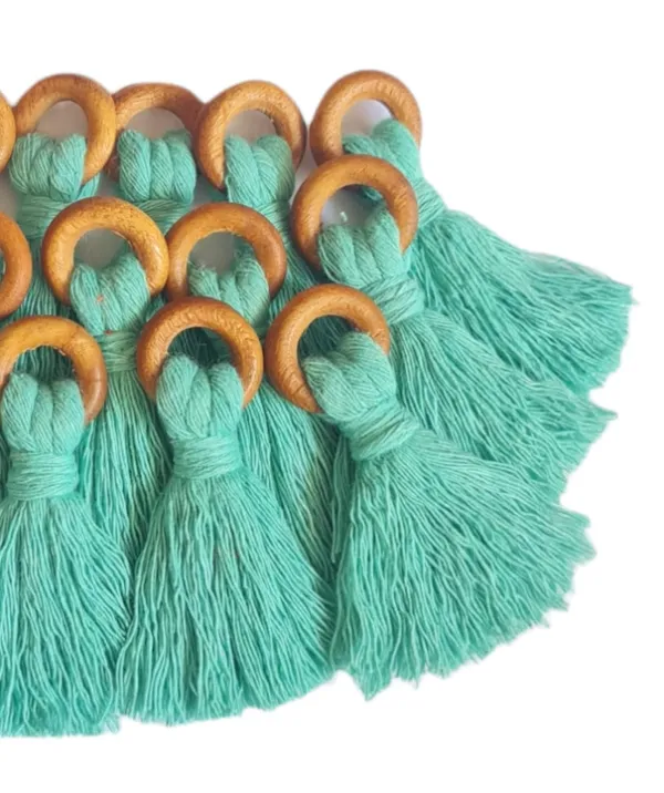 Turquoise_Blue__Mini_Cotton_Handmade_Tassels_with_Wooden_Rings_,_Pack_Of_10