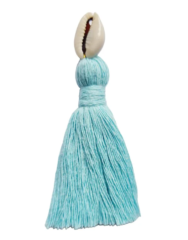 Mini_cotton_tassels_with_cowrie_shells_for_Saree/blouse/dupatta/DIY/Decor,_Pack_of_10_(Sky_Blue)