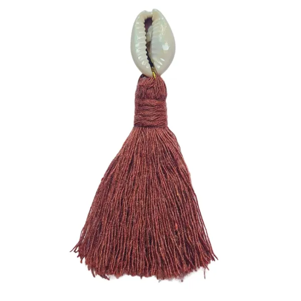 Mini_cotton_tassels_with_cowrie_shells_for_Saree/blouse/dupatta/DIY/Decor,_Pack_of_10_(Rust_Brown)