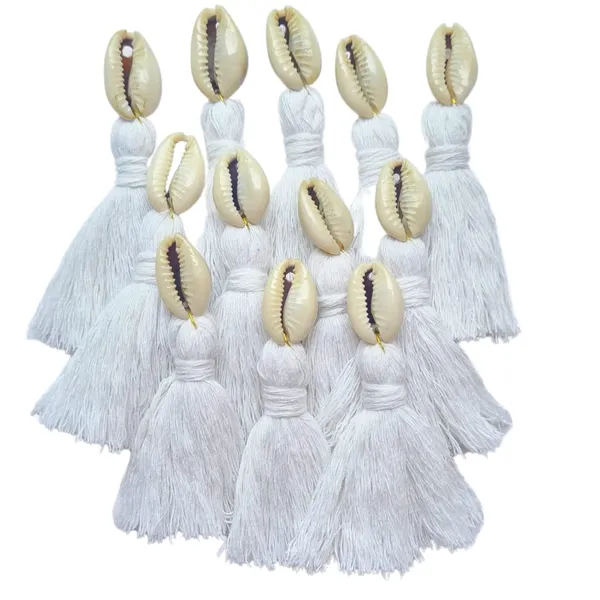 Mini_cotton_tassels_with_cowrie_shells_for_Saree/blouse/dupatta/DIY/Decor,_Pack_of_10_(White)