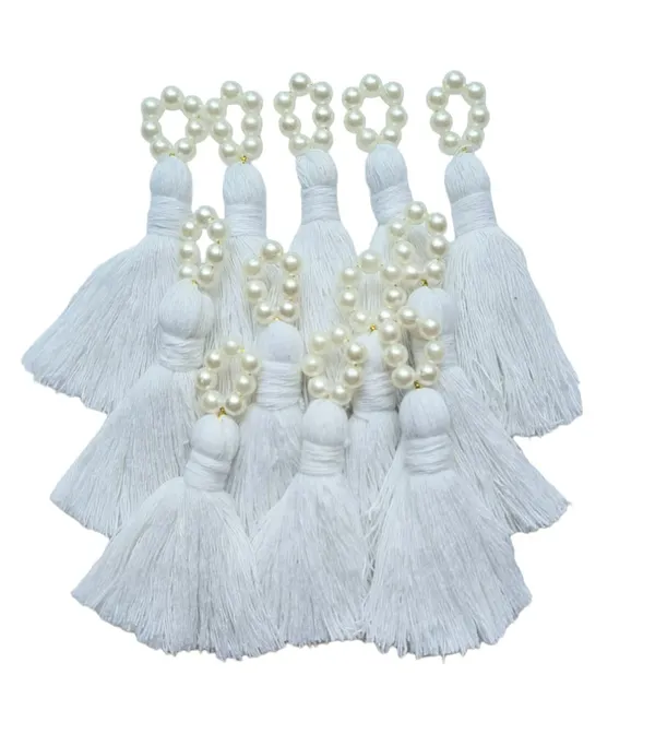 Mini_Cotton_Tassels_with_Pearls_for_Saree/Blouse/Dupatta/DIY/Decor,_Pack_of_10_(White)