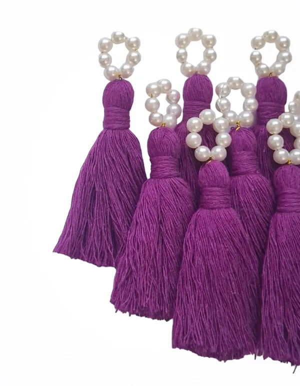 Mini_Cotton_Tassels_with_Pearls_for_Saree/Blouse/Dupatta/DIY/Decor,_Pack_of_10_(Purple)