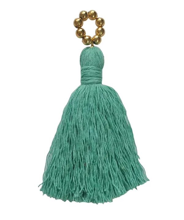 Mini_Cotton_Tassels_with_Golden_Pearls_for_Saree/Blouse/Dupatta/DIY/Decor,_Pack_of_10_(Turquoise_Blue)