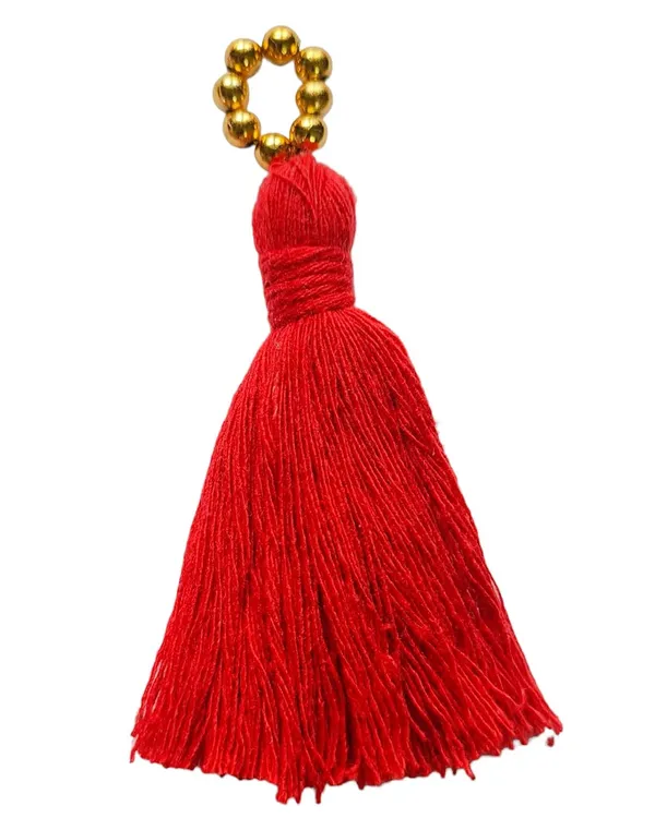 Mini_Cotton_Tassels_with_Golden_Pearls_for_Saree/Blouse/Dupatta/DIY/Decor,_Pack_of_10_(Red)