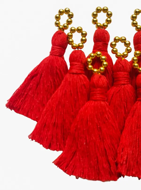 Mini_Cotton_Tassels_with_Golden_Pearls_for_Saree/Blouse/Dupatta/DIY/Decor,_Pack_of_10_(Red)