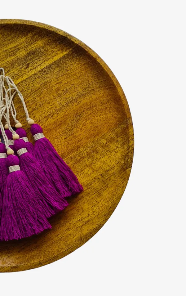 Purple_Long_Cotton_Handmade_Tassels_With_Wooden_Beads_,_Pack_Of_10