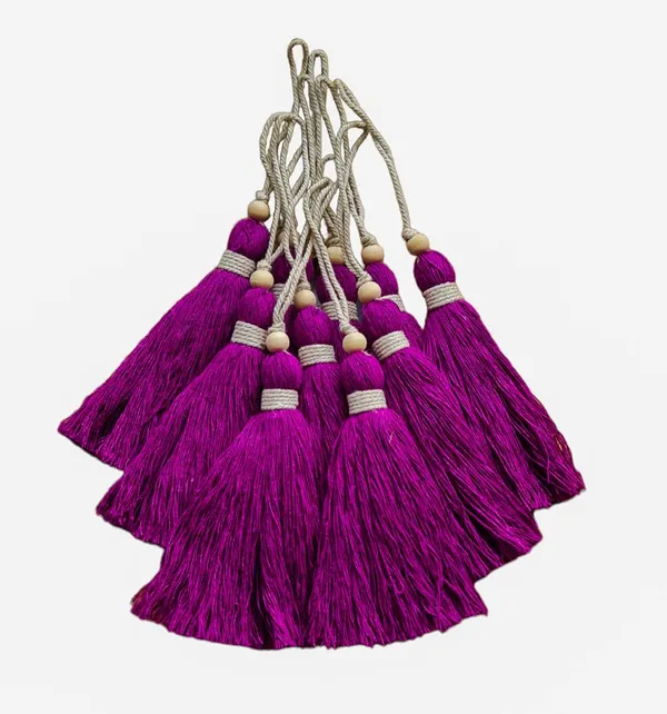 Purple_Long_Cotton_Handmade_Tassels_With_Wooden_Beads_,_Pack_Of_10