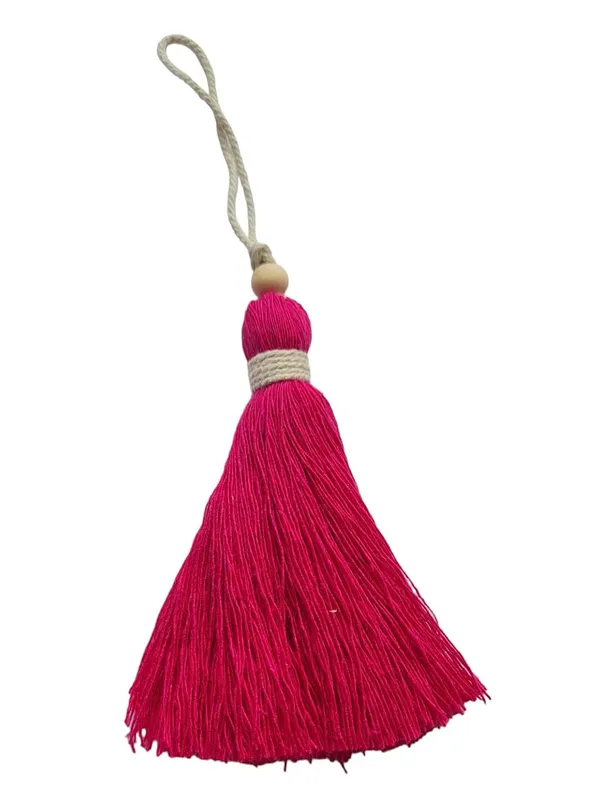 Dark_Pink_Long_Handmade_Cotton_Tassels_with_Wooden_Beads,_Pack_of_10_for_DIY_Wall_Crafts_and_Projects