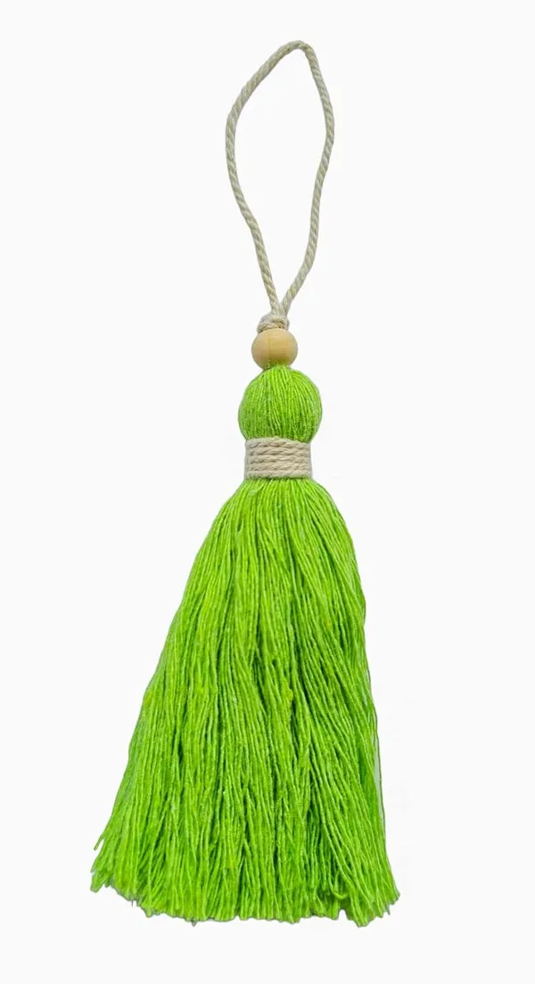 Parrot_Green_Long_Cotton_Handmade_Tassels_With_Wooden_Beads_,_Pack_Of_10