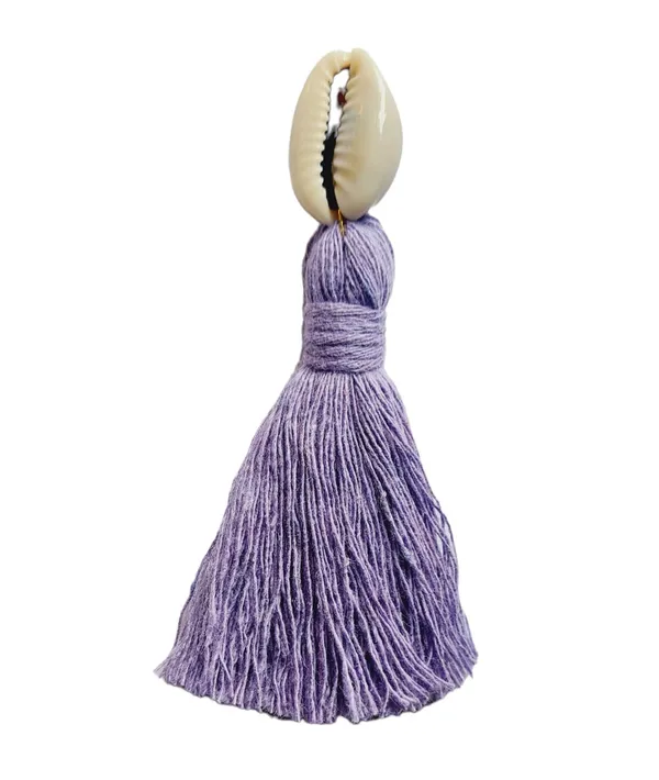 Lavender_Mini_Cotton_Handmade_Tassels_With_Cowrie_Shells_,__Pack_Of_10