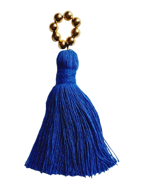 Mini_Cotton_Tassels_with_Golden_Pearls_for_Saree/Blouse/Dupatta/DIY/Decor,_Pack_of_10_(Royal_Blue)