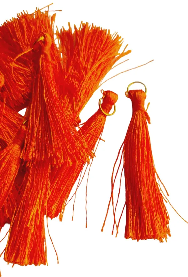 Orange_Short_Silk_Handmade_Tassels_With_metal_hook_,_Pack_Of_20